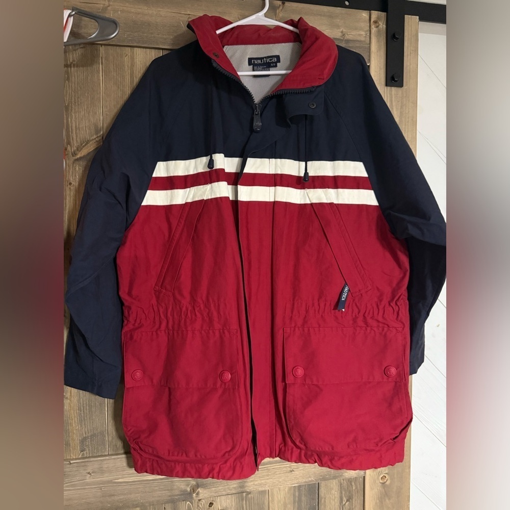 Vintage Nautica Navigation Colorblock Sailing Jacket Men’s Small